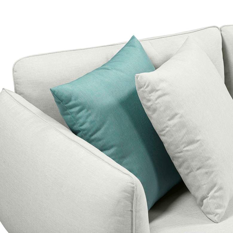 Image 2 Katti 85" Wide Light Gray Fabric Outdoor Sofa more views