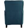Katy Blue Linen Push Back Recliner Chair