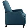 Katy Blue Linen Push Back Recliner Chair