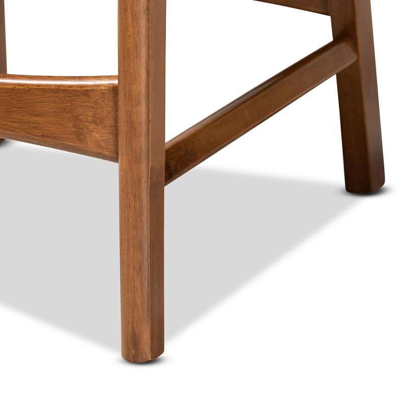 Image 4 Katya 23 1/2" Walnut Brown Counter Stools Set of 2 more views