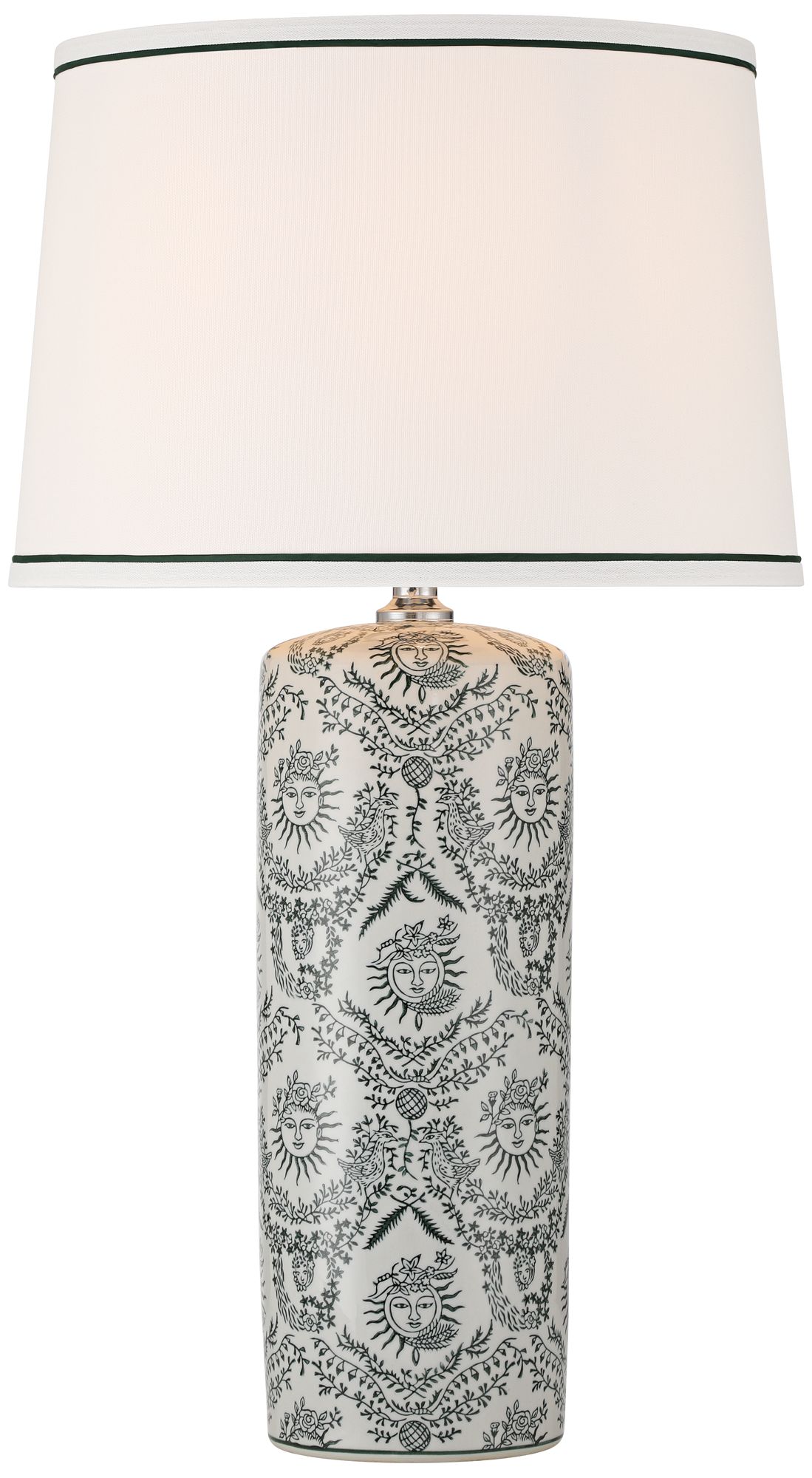 Image 3 Katya 27 1//4" High Gray Green White Porcelain Traditional Table Lamp