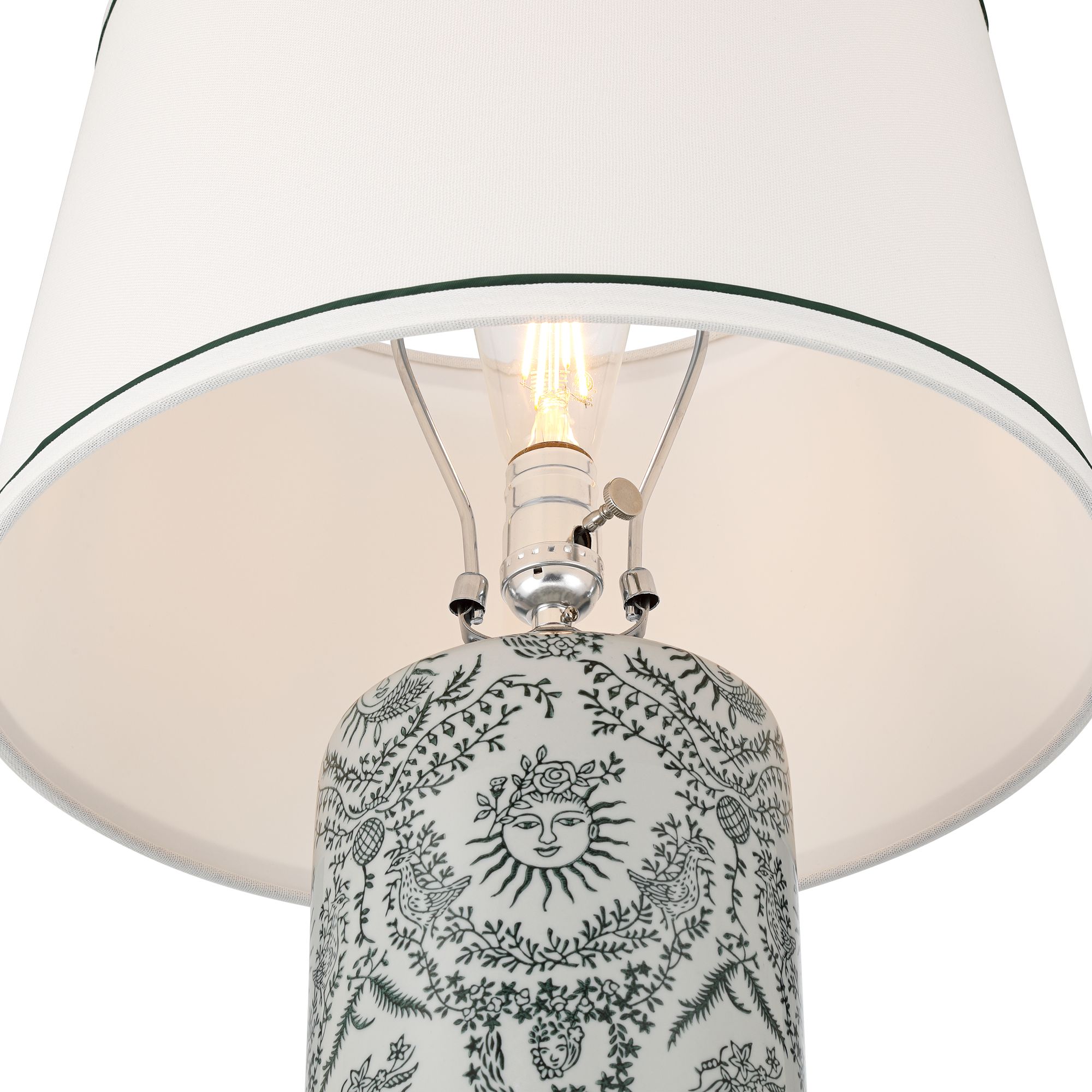 Image 5 Katya 27 1//4" High Gray Green White Porcelain Traditional Table Lamp more views