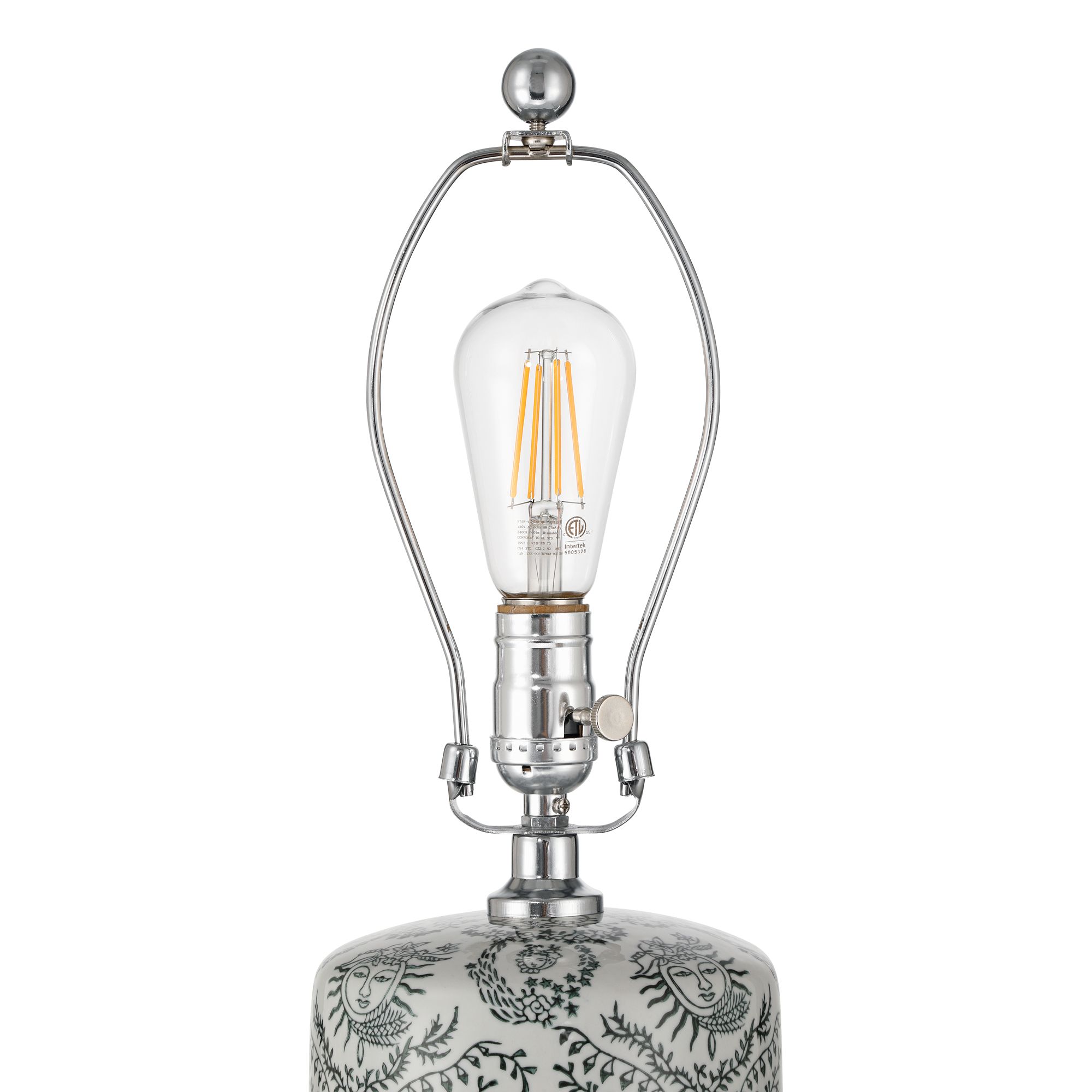 Image 6 Katya 27 1//4" High Gray Green White Porcelain Traditional Table Lamp more views