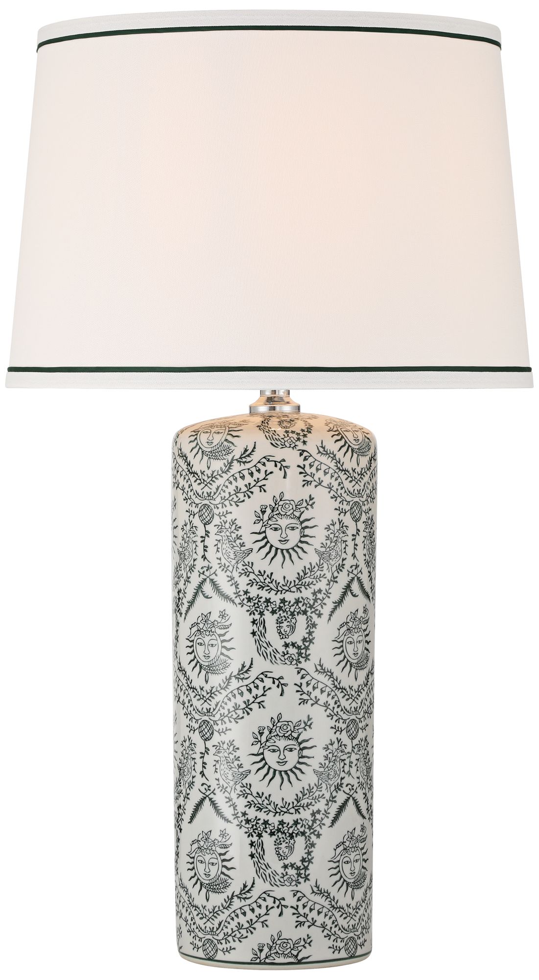 Katya 27 1//4" High Gray Green White Porcelain Traditional Table Lamp in scene