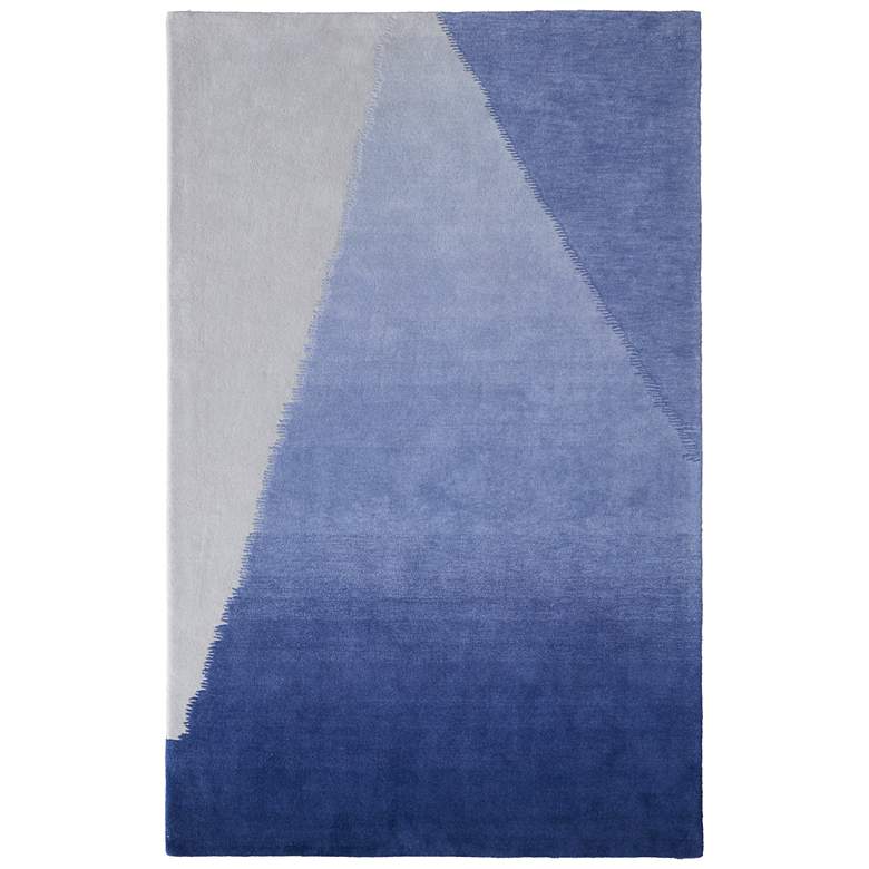 Image 1 Katya Modern Geometric Hand Tufted Blue Area Rug 8990F