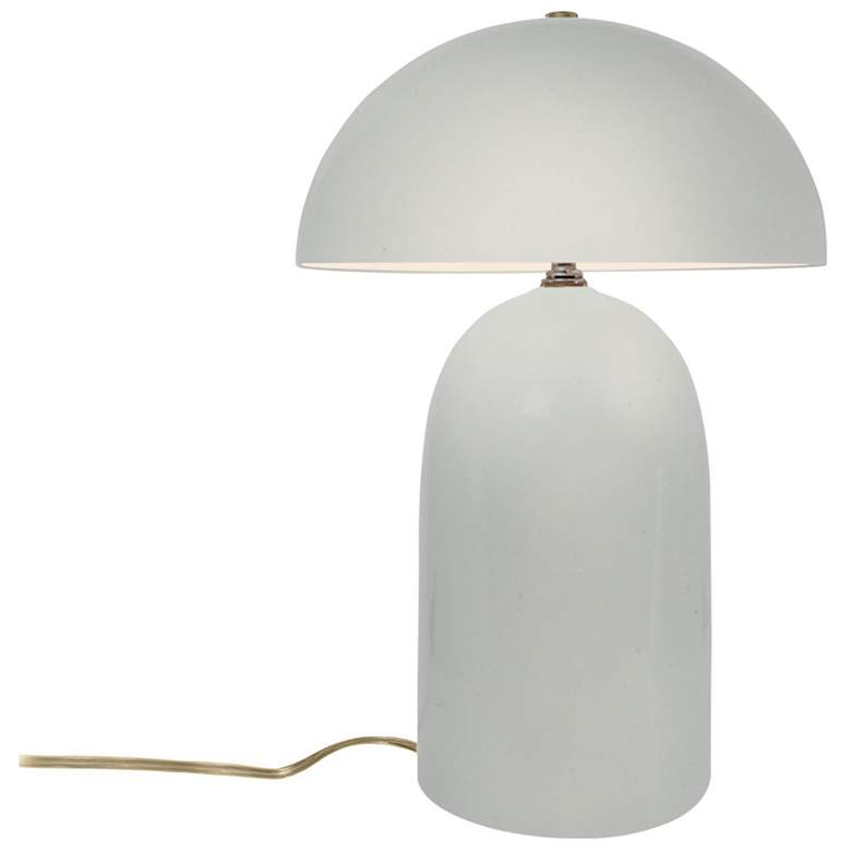 Image 1 Kava 18.25 inch High Matte White Tall Ceramic Table Lamp