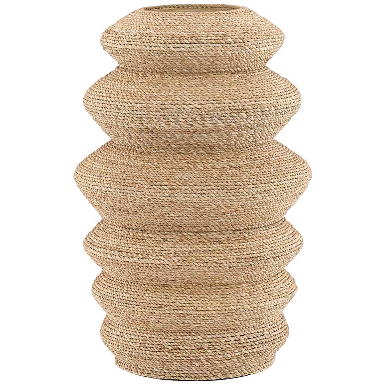 Kavala 18 1/4&quot; High Natural Rope Decorative Vessel