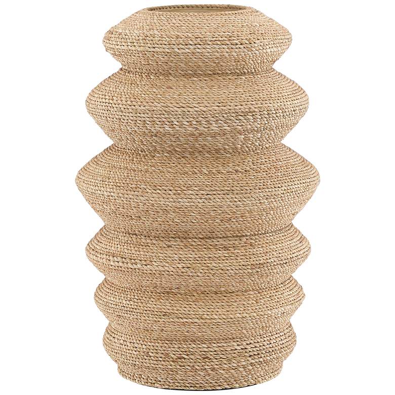 Image 1 Kavala 18 1/4" High Natural Rope Decorative Vessel