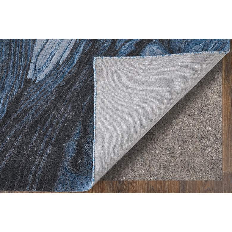 Image 4 Kawai Abstract Hand Tufted Blue Area Rug 4' x 6' more views