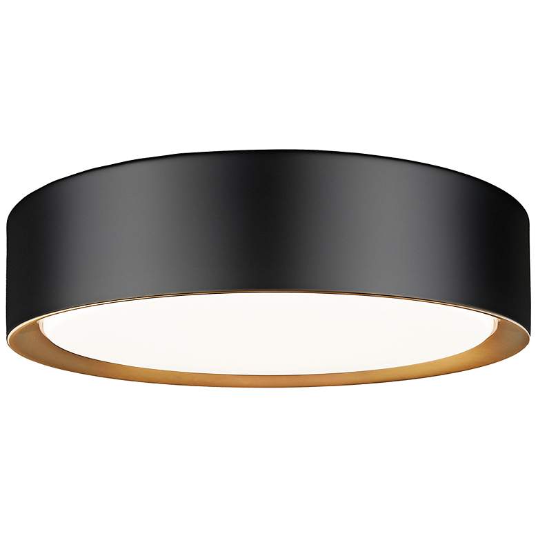 Image 2 Kawan 12" Wide Matte Black LED Ceiling Light