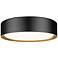 Kawan 12" Wide Matte Black LED Ceiling Light