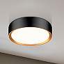 Kawan 12" Wide Matte Black LED Ceiling Light