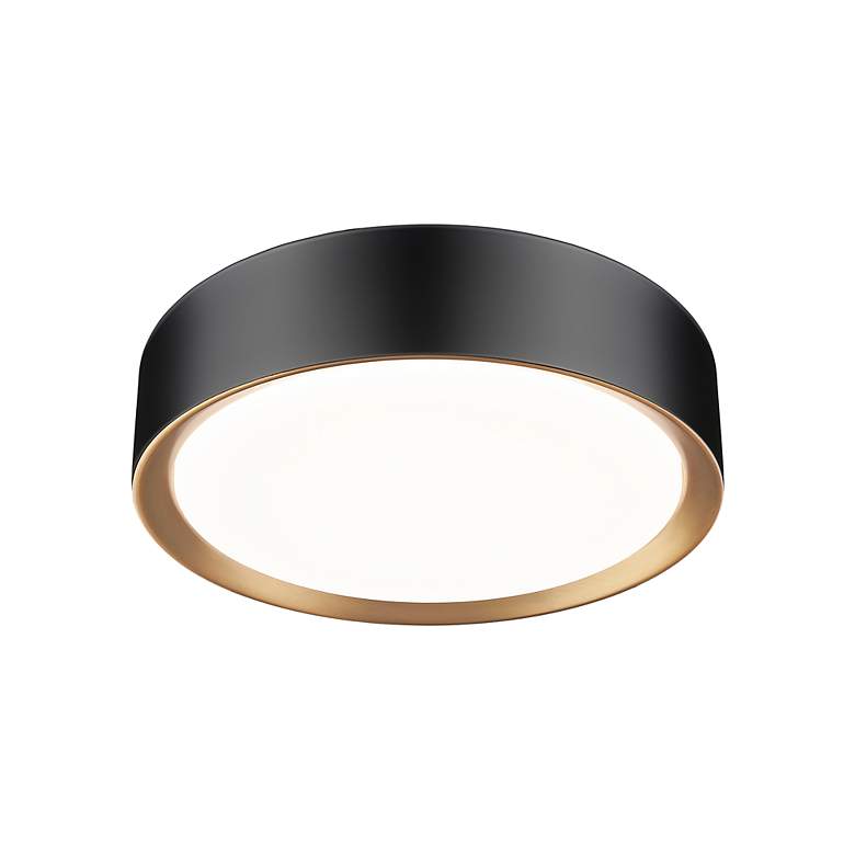 Image 6 Kawan 12" Wide Matte Black LED Ceiling Light more views