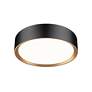 Kawan 12" Wide Matte Black LED Ceiling Light