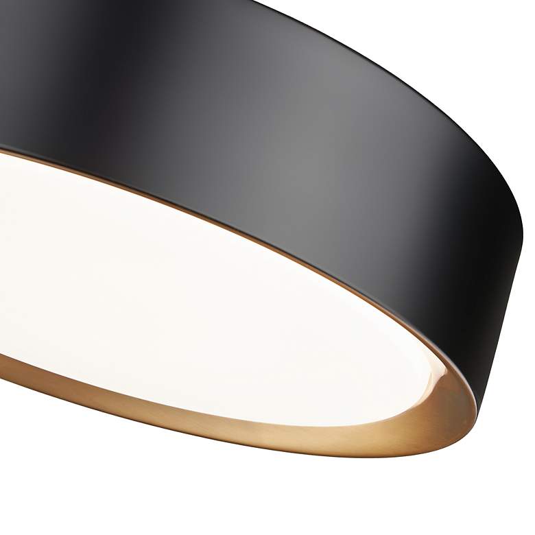 Image 7 Kawan 12" Wide Matte Black LED Ceiling Light more views
