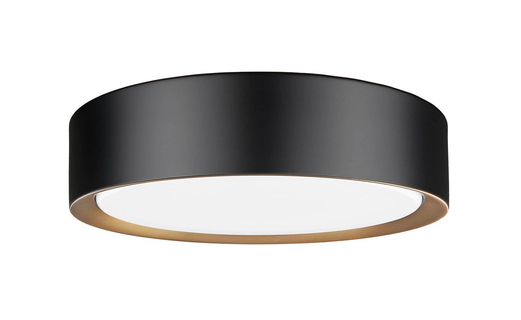 Kawan 12" Wide Matte Black LED Ceiling Light