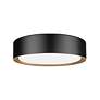 Kawan 12" Wide Matte Black LED Ceiling Light
