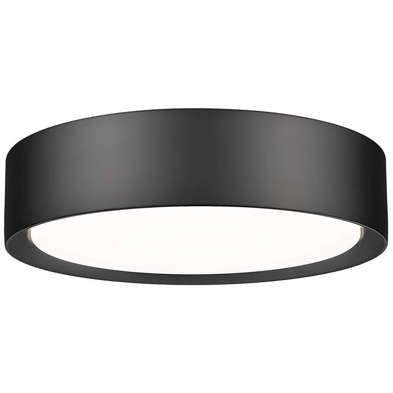 Image 1 Kawan by Z-Lite Matte Black LED 12 inch 1 Light Flush Mount