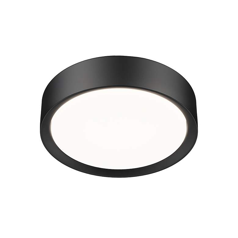 Image 5 Kawan by Z-Lite Matte Black LED 12 inch 1 Light Flush Mount more views