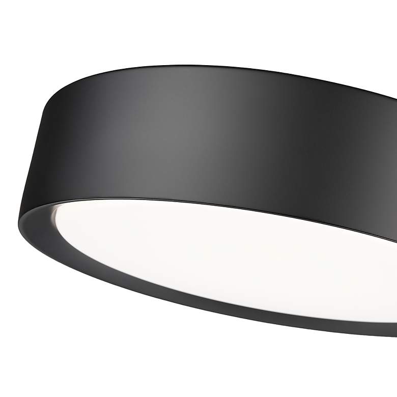 Image 6 Kawan by Z-Lite Matte Black LED 12 inch 1 Light Flush Mount more views