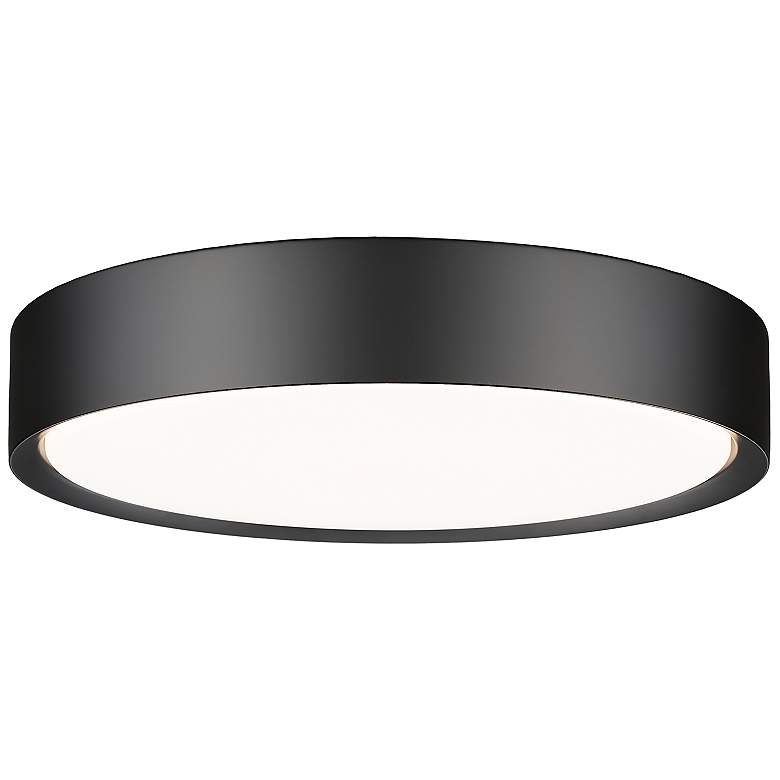 Image 1 Kawan by Z-Lite Matte Black LED 16 inch 1 Light Flush Mount