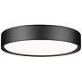 1_Kawan by Z-Lite Matte Black LED 16 inch 1 Light Flush Mount