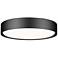 Kawan by Z-Lite Matte Black LED 16 inch 1 Light Flush Mount