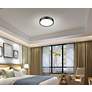 2_Kawan by Z-Lite Matte Black LED 16 inch 1 Light Flush Mount more views