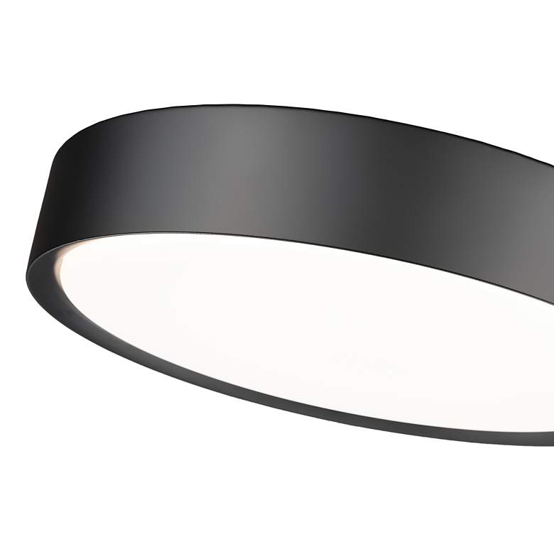 Image 6 Kawan by Z-Lite Matte Black LED 16 inch 1 Light Flush Mount more views