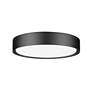 7_Kawan by Z-Lite Matte Black LED 16 inch 1 Light Flush Mount more views