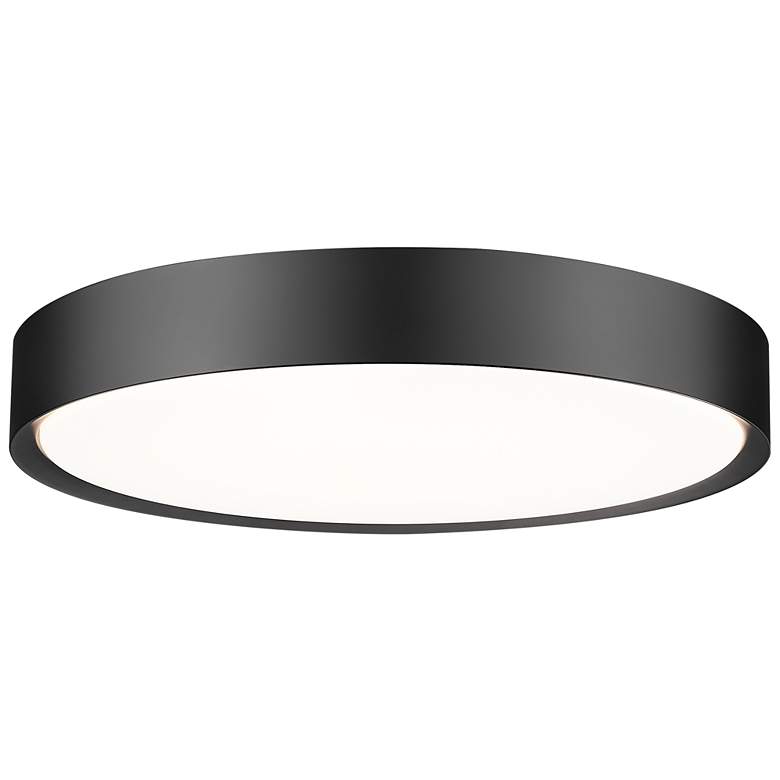Image 1 Kawan by Z-Lite Matte Black LED 20 inch 1 Light Flush Mount