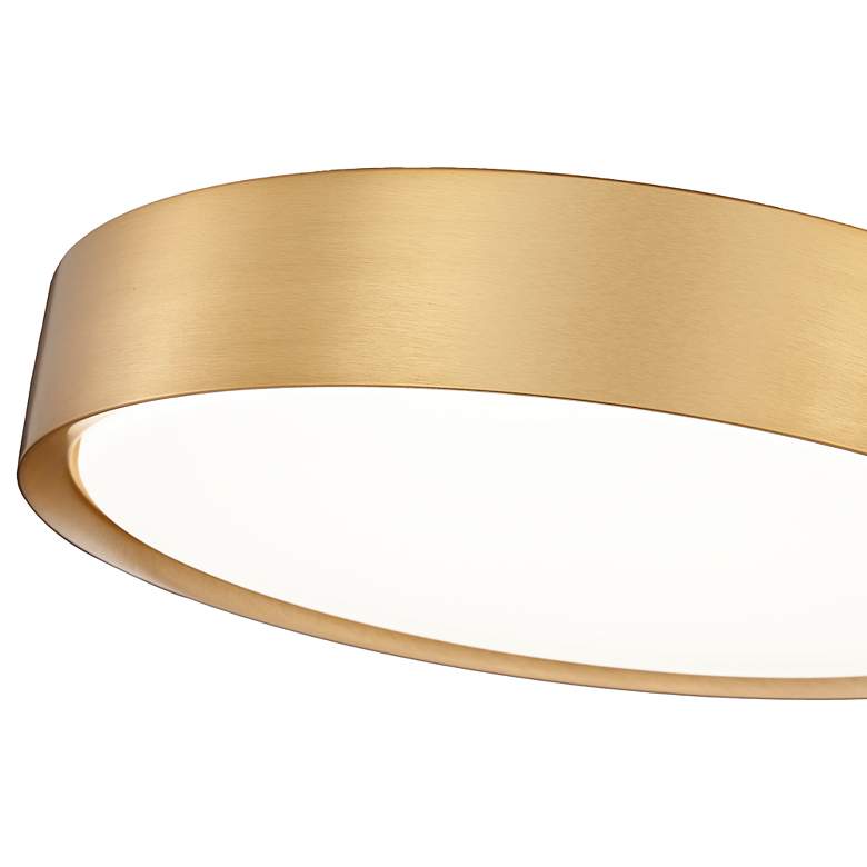 Image 7 Kawan by Z-Lite Modern Gold LED 16 inch 1 Light Flush Mount more views