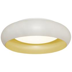 Kayce 12" Wide White and Gold LED Ceiling Light