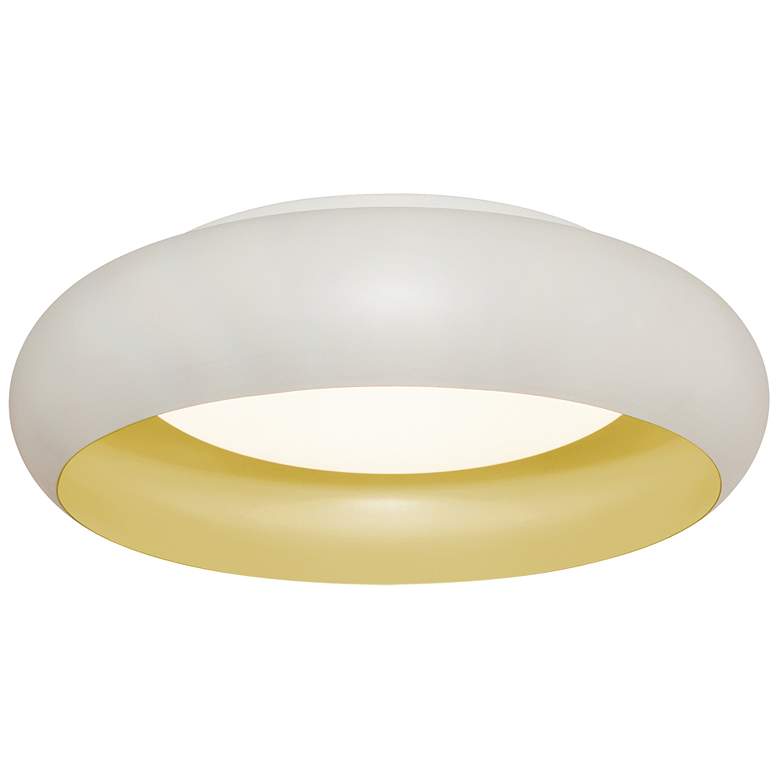 Image 1 Kayce 19" LED Flush Mount - White Finish