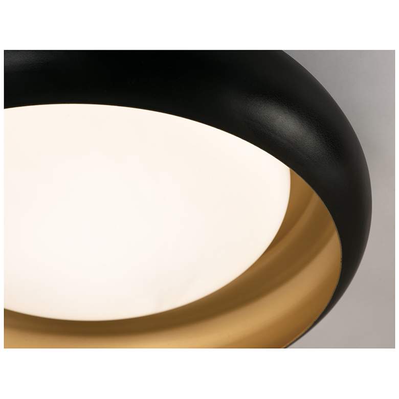 Image 2 Kayce Black Flush Mount more views