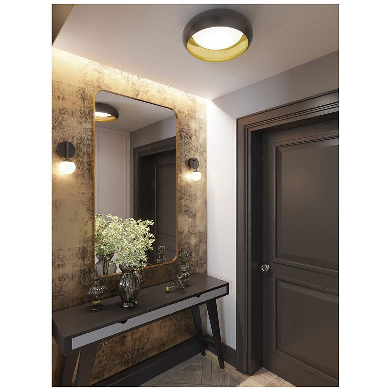 Image 4 Kayce Black Flush Mount more views