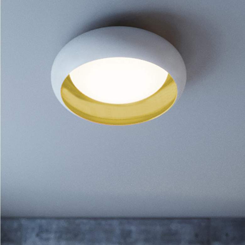 Image 1 Kayce White Flush Mount