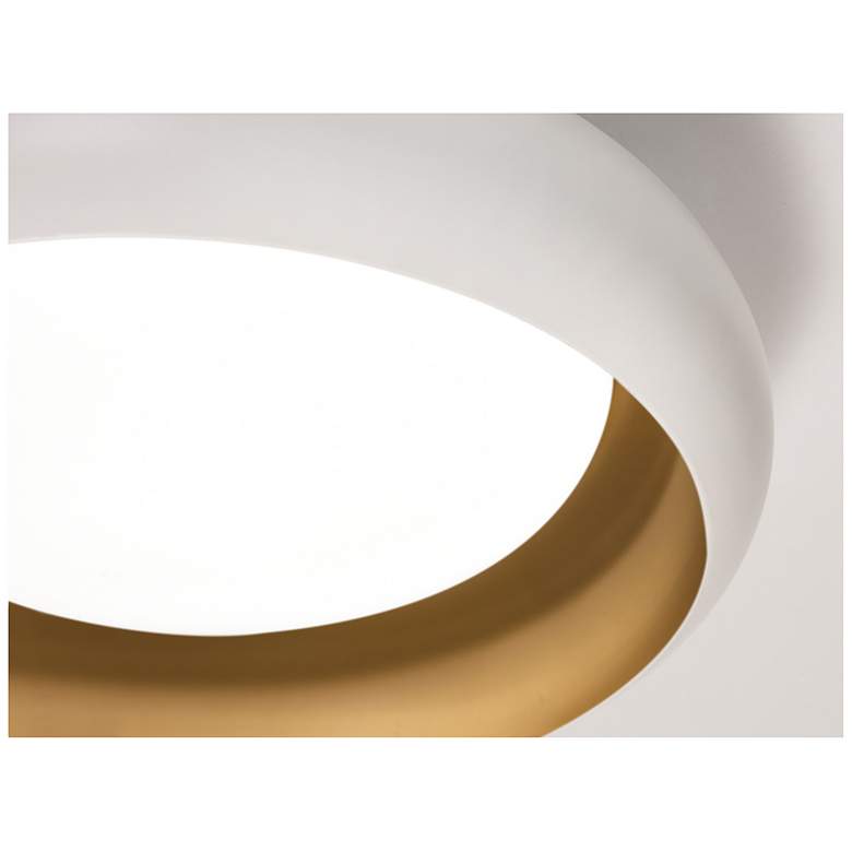 Image 3 Kayce White Flush Mount more views