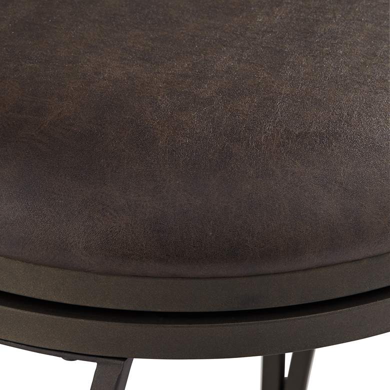 Image 4 Kayden 37" Glitter Brown Swivel Bar Stools Set of 2 more views