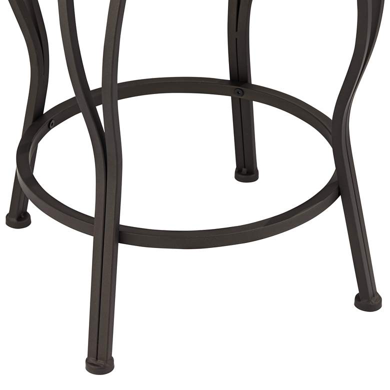 Image 5 Kayden 37" Glitter Brown Swivel Bar Stools Set of 2 more views