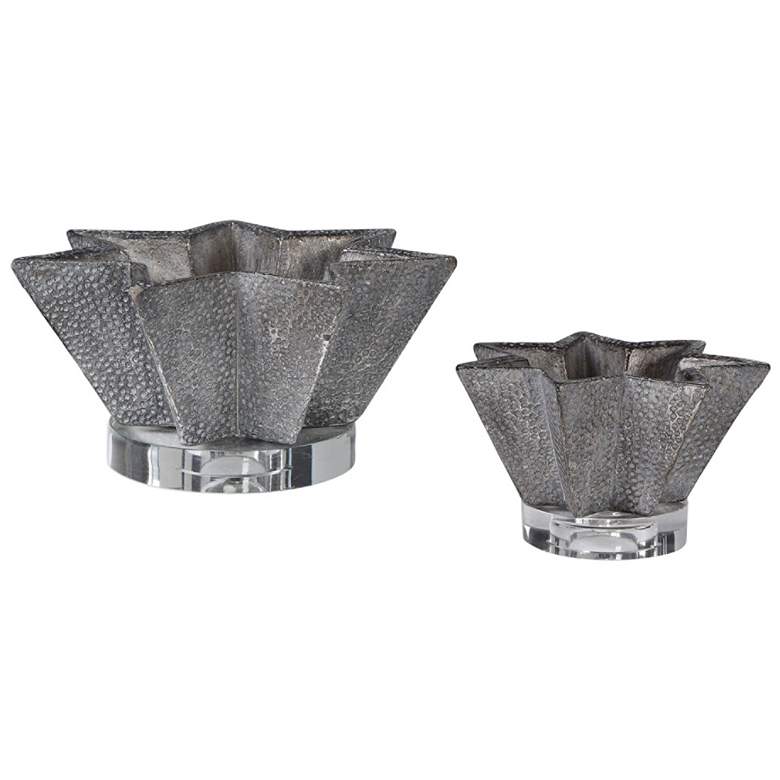Image 1 Kayden Star-Shaped Gray Ceramic Decorative Bowls Set of 2
