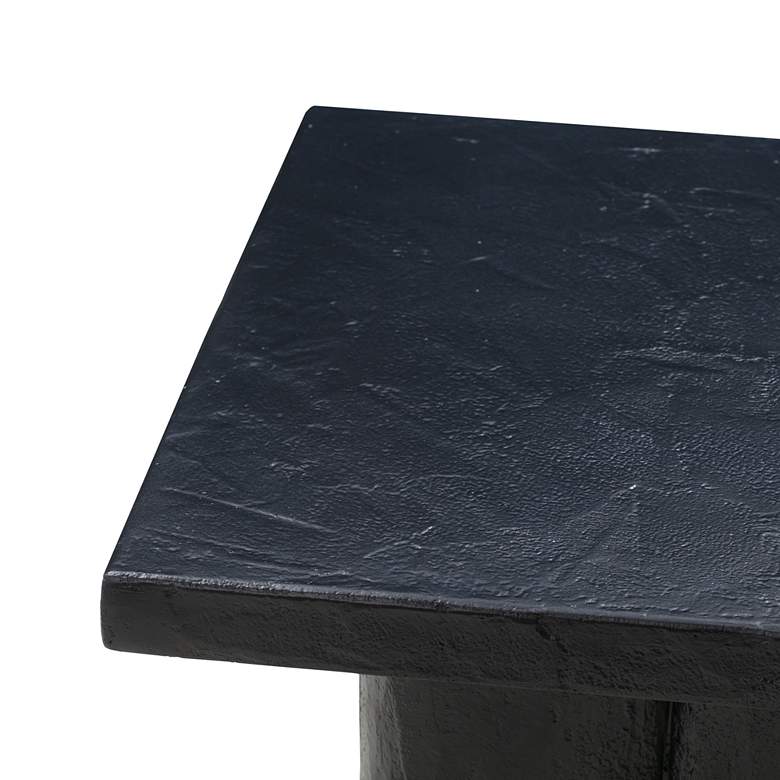 Image 3 Kayla 19 inch Wide Black Concrete Side Table more views