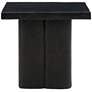Kayla 19" Wide Black Concrete Side Table