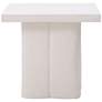 Kayla 19" Wide White Concrete Side Table