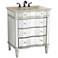 Kaylee 30" Wide Single Sink Mirrored Bathroom Vanity