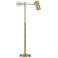 Kaylie Brass Finish Adjustable Task and Reading Modern Floor Lamp