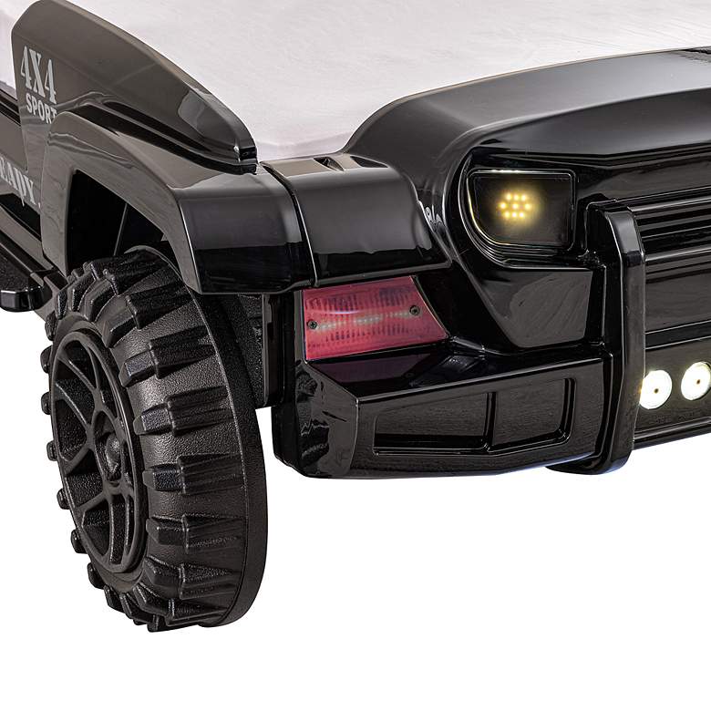 Image 3 Kaylo Black Off-Road SUV Kids Bed with LED Lights and Sound more views