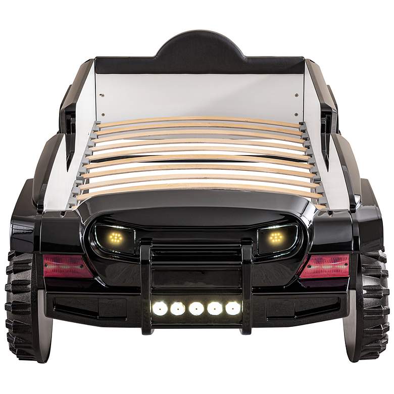 Image 7 Kaylo Black Off-Road SUV Kids Bed with LED Lights and Sound more views