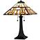 Kaylor 2-Light Matte Black Table Lamp