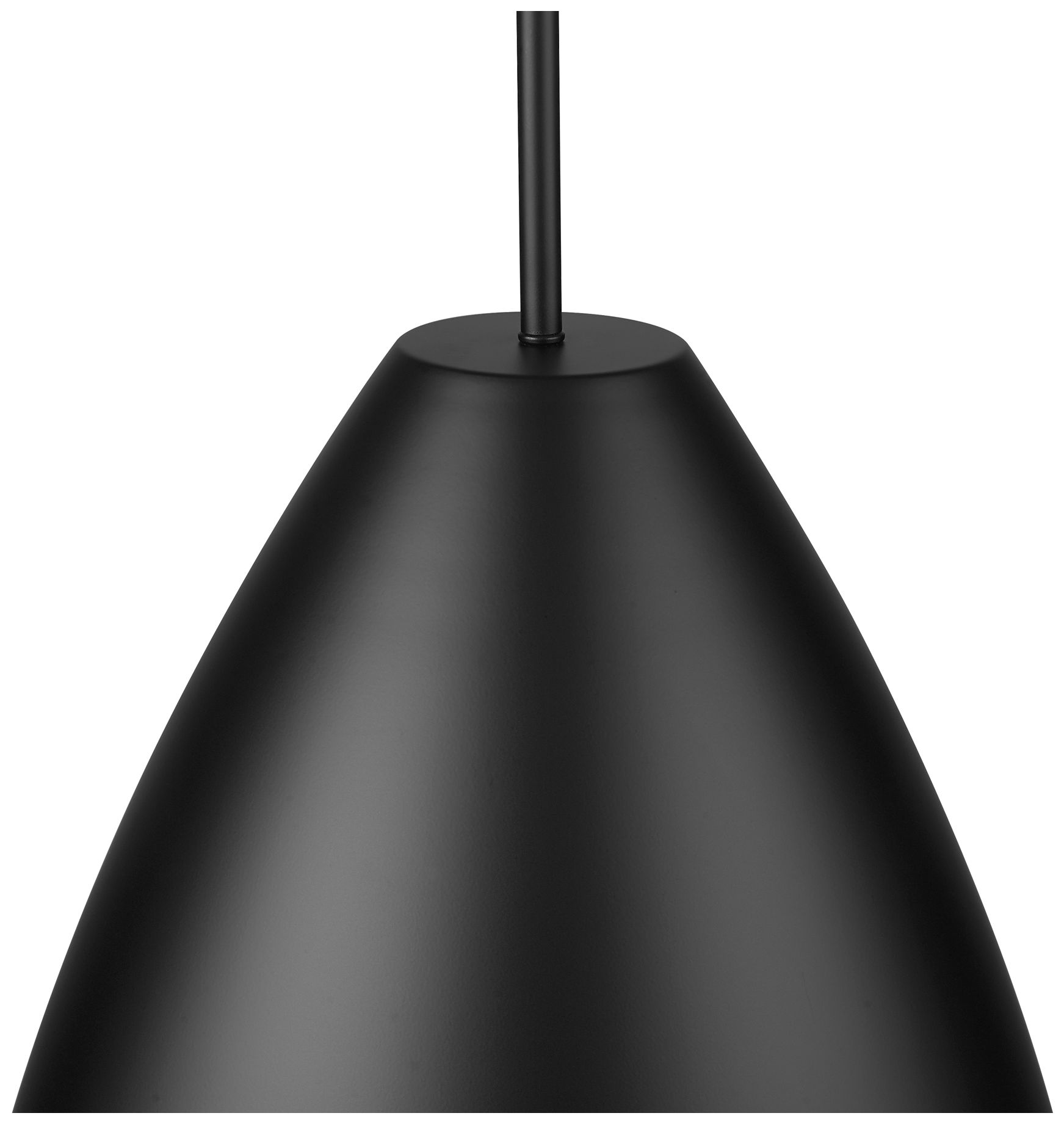 Image 4 Kayman 15" Wide Matte Black Pendant Light more views